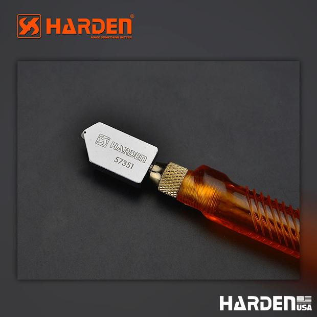 Cortador de Vidro 175 mm com Reservatório de Óleo HARDEN — Roda YG8 e Corpo Cromado