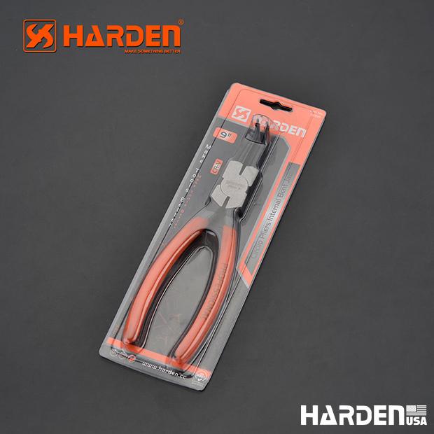 Alicate de Anel Interno Curvo HARDEN – Aço Carbono Temperado para Manutenção Profissional