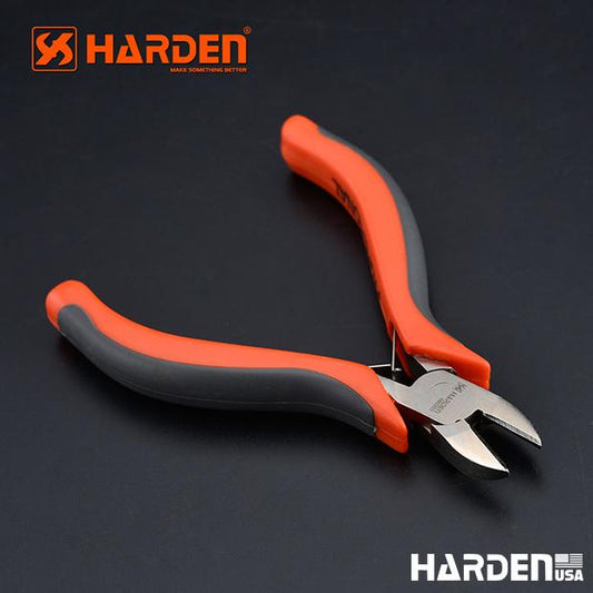 Alicate de Corte Diagonal Mini 114 mm (4,5”) em Aço Carbono HARDEN com Cabo Ergonômico