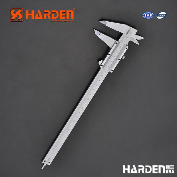 Paquímetro Harden 150 mm (6") e 200 mm (8") – Corpo em Aço com Escala Gravada a Laser