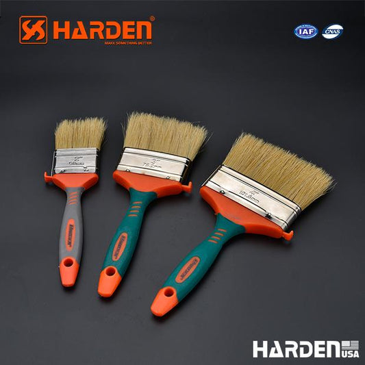 Pincel de Pintura Harden com Cabo TPR – Cerdas Selecionadas para Acabamento Profissional