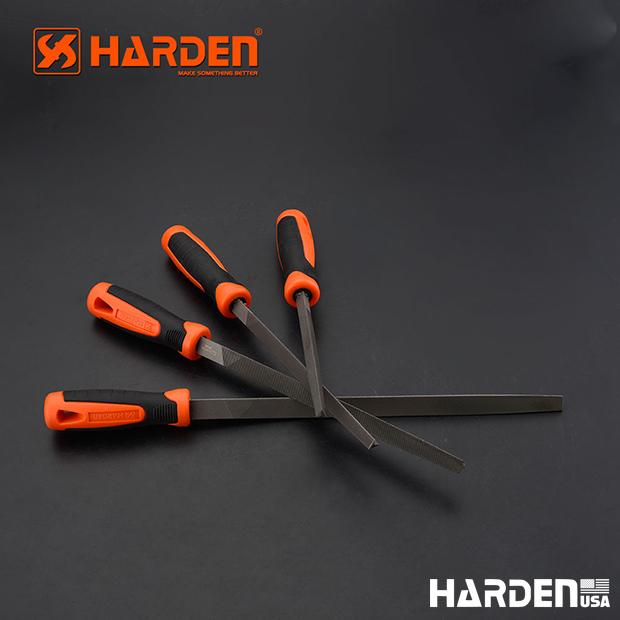 Lima Triangular HALF-SMOOTH HARDEN com Cabo Soft – Acabamento Preciso em Madeira e Plásticos (Linha Completa 6" a 12")