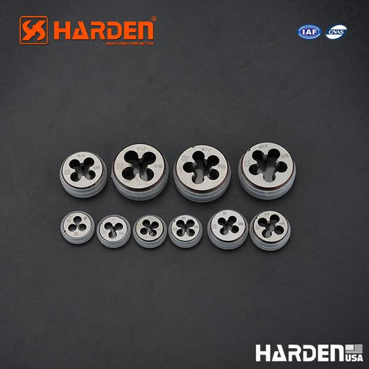 Cossinete Métrico Redondo Harden – Aço Liga 9CrSi para Rosqueamento Preciso