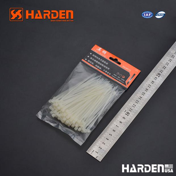 HARDEN Abracaçadeiras Plásticas Brancas 100 mm, 150 mm, 200 mm e 300 mm – Alta Resistência para Fixação de Cabos