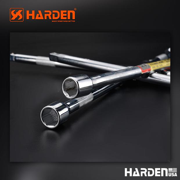 Chave de Roda Cruzada HARDEN em Aço Carbono Cromado – Modelos 14” e 18” com Encaixes 17/19/21 mm