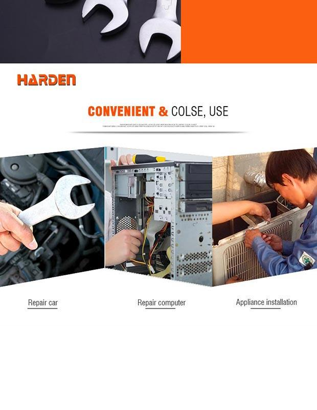 Chave Fixa Dupla Harden – Aço CRV (Cromo-Vanádio) de Alta Resistência