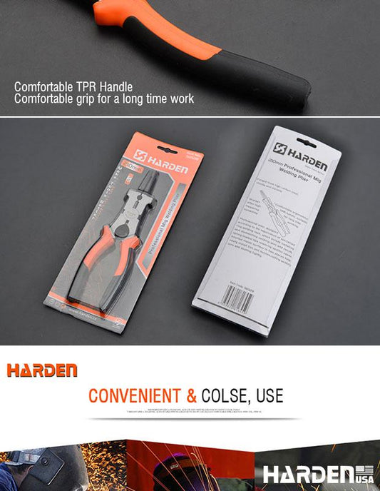 Alicate de Solda 210 mm HARDEN – Aço Carbono Temperado com Cabo TPR Antiderrapante