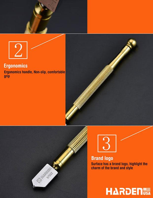 Cortador de Vidro Automático HARDEN 175 mm com Reservatório de Óleo – Corte de 2 a 12 mm