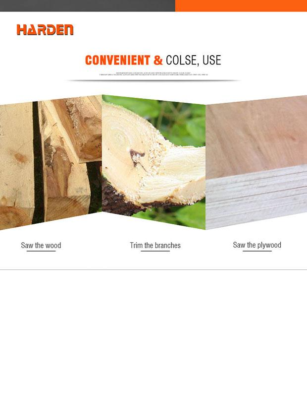 Serrote Manual 300 mm HARDEN – Lâmina em Aço #65Mn Temperado e Cabo TPR Antiderrapante