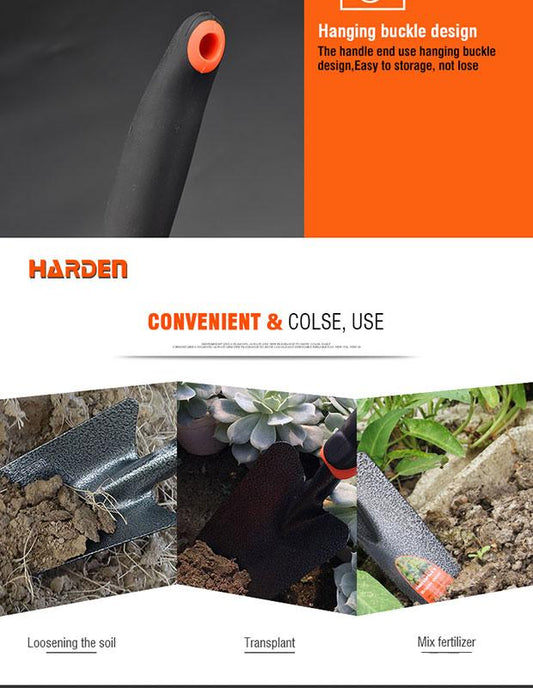 Mini Pá de Jardim HARDEN – Aço Carbono Temperado para Jardinagem Profissional