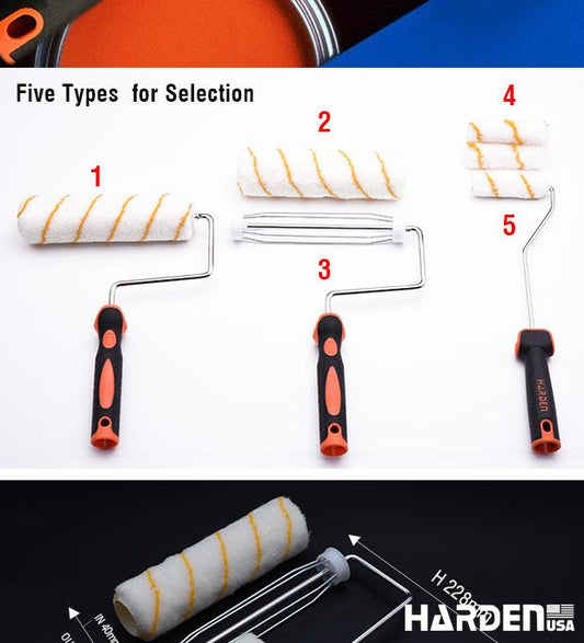 Suporte para Rolo de Pintura 9” Harden – Estrutura Reforçada e Cabo Confortável