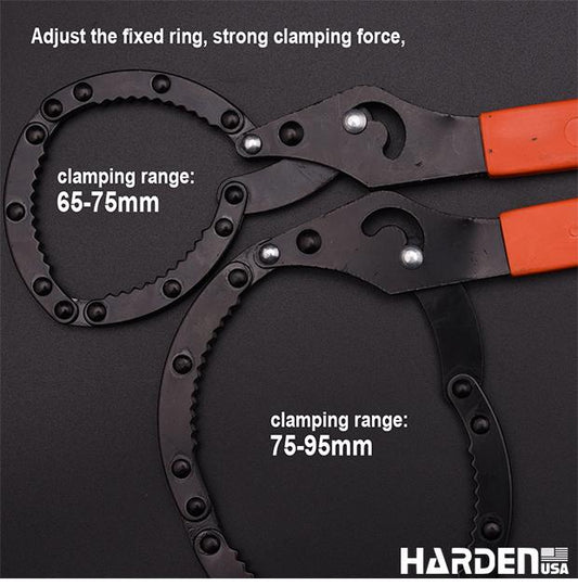 HARDEN Chave de Filtro de Óleo Ajustável – Alta Resistência e Encaixe Preciso