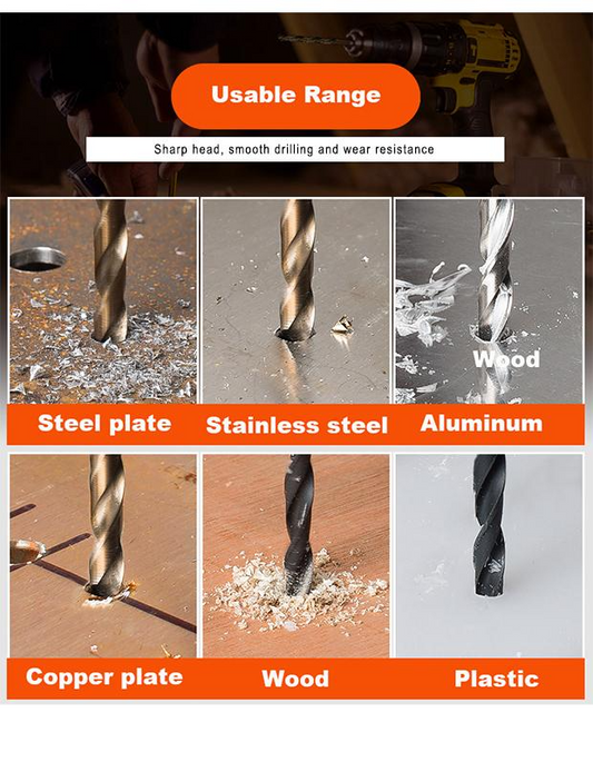 Jogo de Brocas HSS 13 Peças Harden – Precisão e Alta Durabilidade para Perfurações