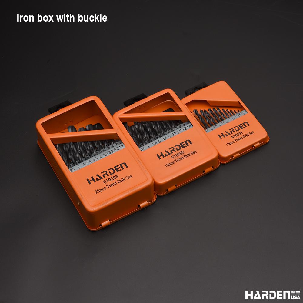 Jogo de Brocas Harden 19 Peças – Aço Rápido (HSS) para Perfuração Precisa