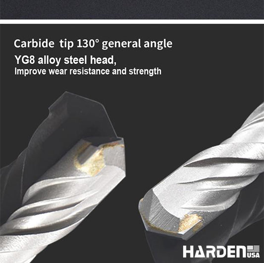 Jogo de Brocas para Alvenaria Harden 5 Peças – Ponta de Metal Duro (Carbide)