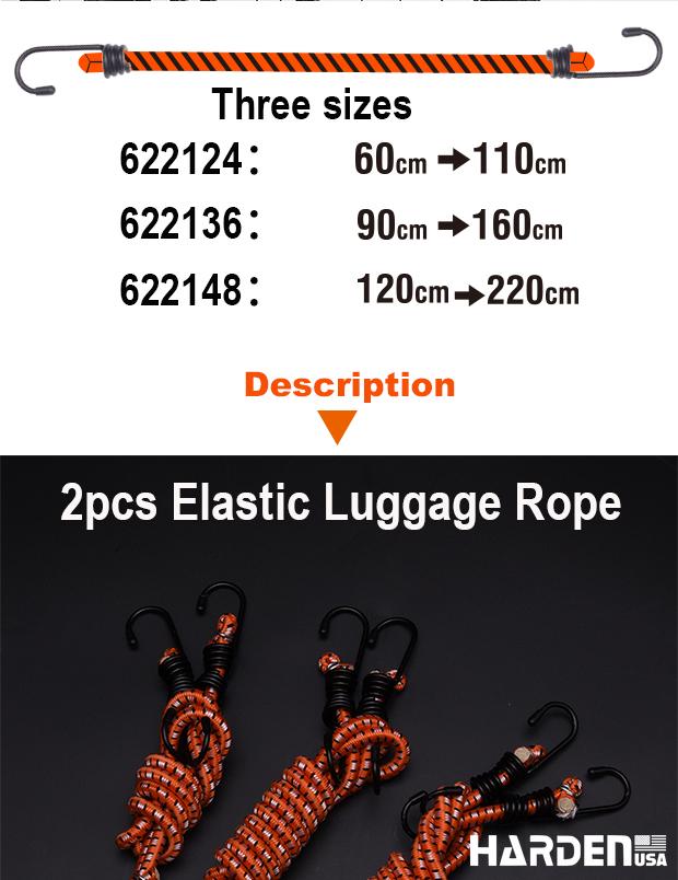 Conjunto de Cordas Elásticas para Carga HARDEN – Kit com 2 Unidades