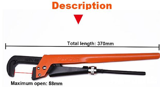 Chave para Tubo Tipo Sueca HARDEN 1" e 1.1/2" em Aço Cr-V (Cromo Vanádio)