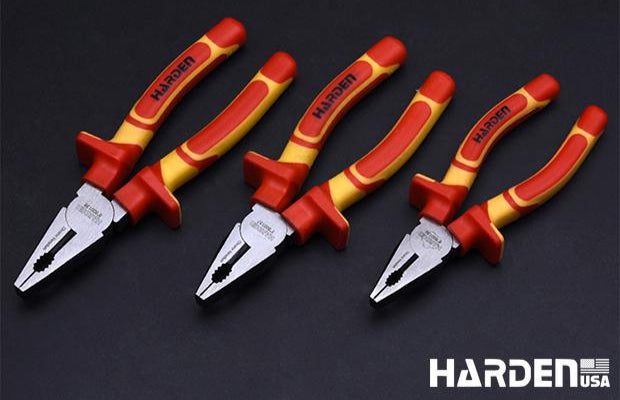 Alicate Universal Isolado HARDEN 6" (150 mm), 7" (175 mm) e 8" (200 mm) – Certificado VDE/GS