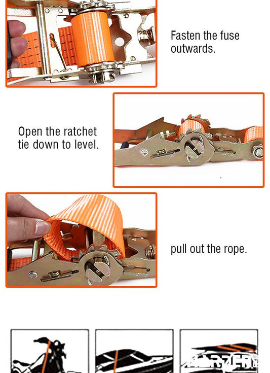 Cinta com Catraca HARDEN para Amarração de Cargas – Uso Profissional e Industrial