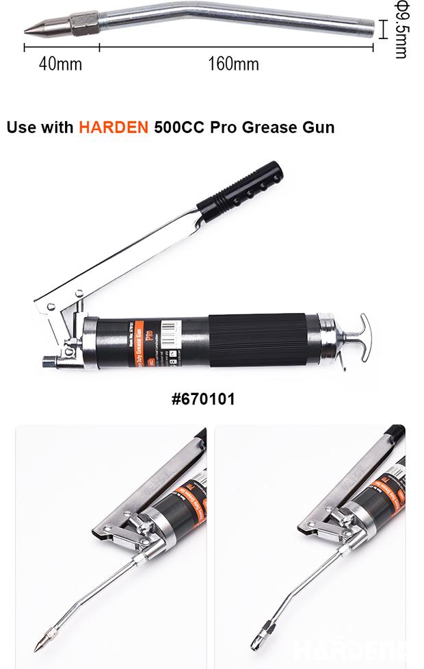 Mangueira de Graxa Harden 160 mm em Aço Reforçado para Engraxadeiras