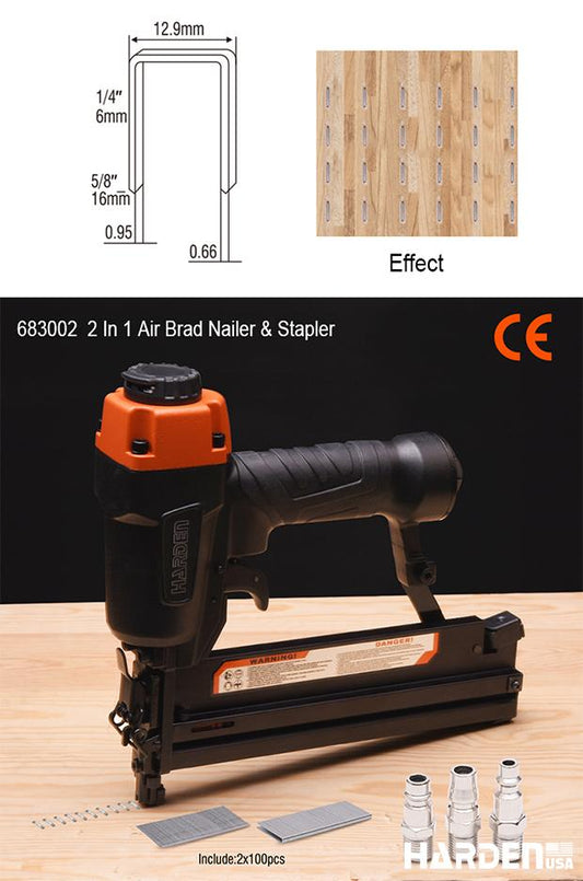 Grampeador Pneumático HARDEN 21 Ga para Estofaria e Marcenaria Profissional