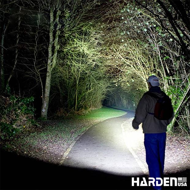 Lanterna de Trabalho Recarregável Harden – LED 3W, Bateria 400mAh e Foco Telescópico