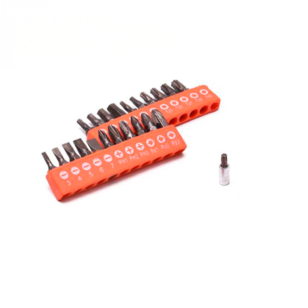 Jogo de Bits e Soquetes 51 Peças - Torx Philips Hex Pozi