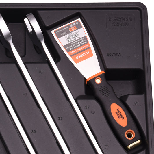 Jogo HARDEN 5 Peças – Chaves Combinadas, Espátula 50 mm e Chave para Filtro de Óleo