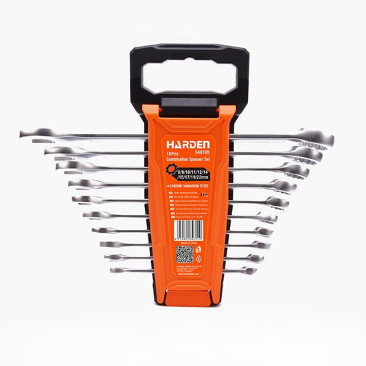 Jogo de Chaves Combinadas 10 Peças em Aço Cromo Vanádio 8 a