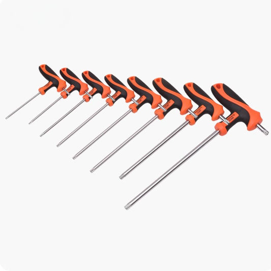 Chaves Torx tipo T T10 a T50 com Cabo em T para Alto Torque