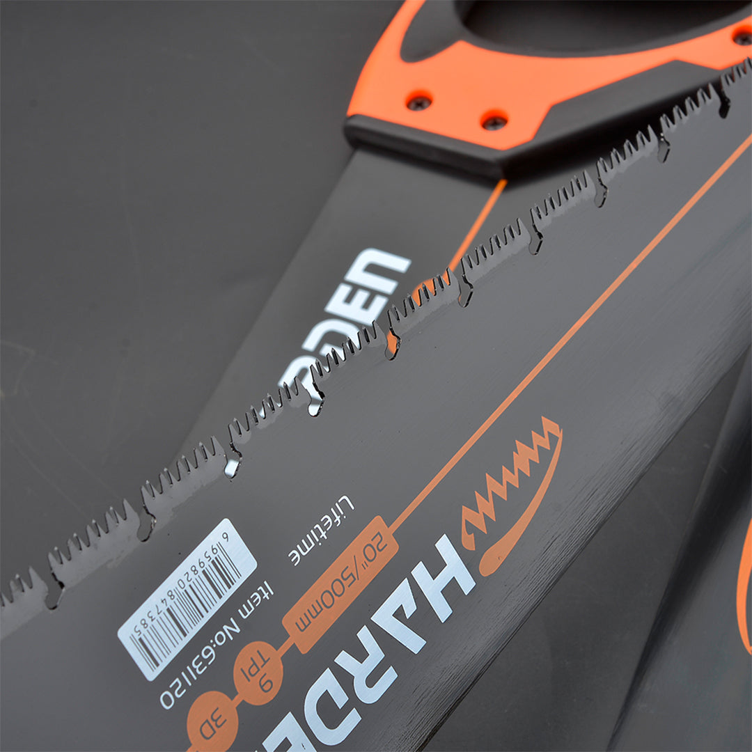 Serra Manual Profissional Harden 18" e 20" – Tripla Afiação Lâmina de Aço com Cabo Antiderrapante