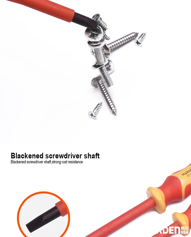 Chave de Fenda Isolada HARDEN – Certificada VDE/GS para Trabalhos Elétricos com Máxima Segurança