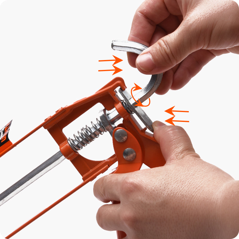 Aplicador de Silicone de 9" (229 mm) Harden – Corpo em Alumínio e Gatilho de Aço