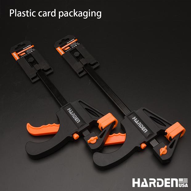 Grampo de Pressão Rápida HARDEN - Modelos de 100mm a 600mm para Marcenaria e Construção