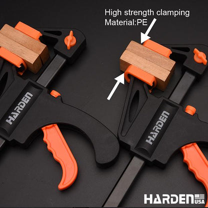 Grampo de Pressão Rápida HARDEN - Modelos de 100mm a 600mm para Marcenaria e Construção