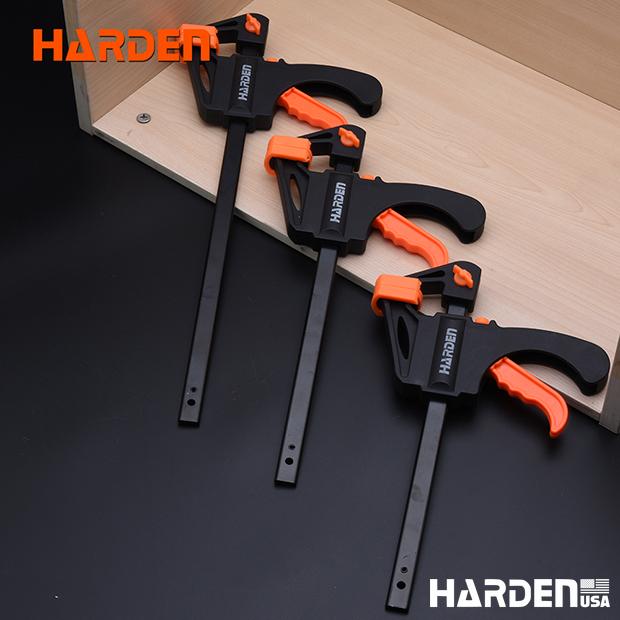 Grampo de Pressão Rápida HARDEN - Modelos de 100mm a 600mm para Marcenaria e Construção