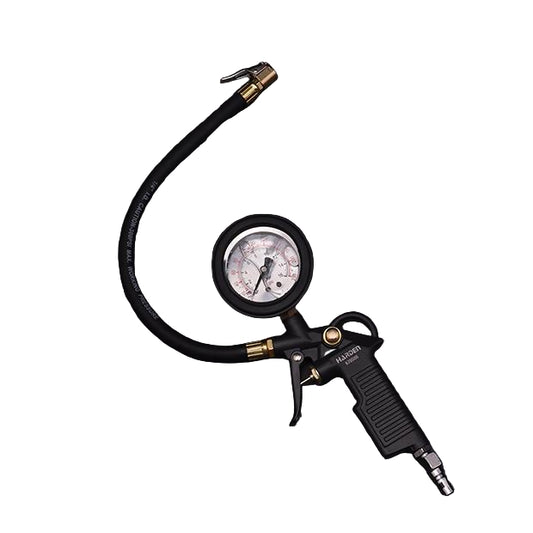 Medidor de Pressão de Pneus com Óleo 0–200 PSI HARDEN – Corpo em Alumínio e Bico de Latão, Alta Precisão e Durabilidade