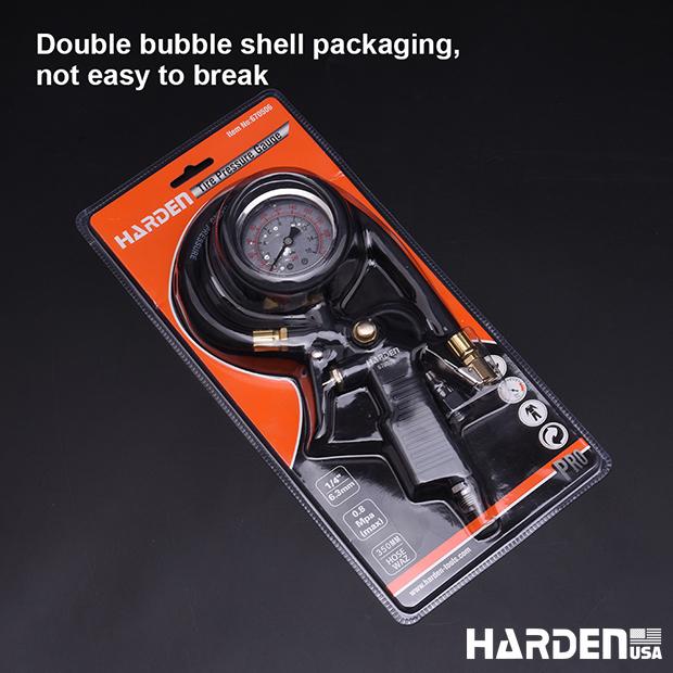 Medidor de Pressão de Pneus com Óleo 0–200 PSI HARDEN – Corpo em Alumínio e Bico de Latão, Alta Precisão e Durabilidade