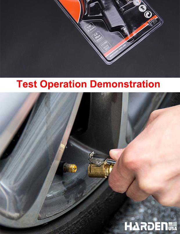 Medidor de Pressão de Pneus com Óleo 0–200 PSI HARDEN – Corpo em Alumínio e Bico de Latão, Alta Precisão e Durabilidade