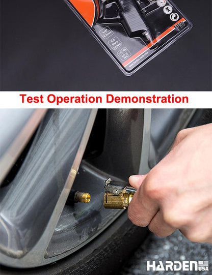 Medidor de Pressão de Pneus com Óleo 0–200 PSI HARDEN – Corpo em Alumínio e Bico de Latão, Alta Precisão e Durabilidade