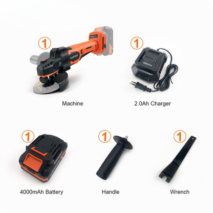 Esmerilhadeira Angular Sem Fio 20V Brushless HARDEN com Bateria 4.0Ah