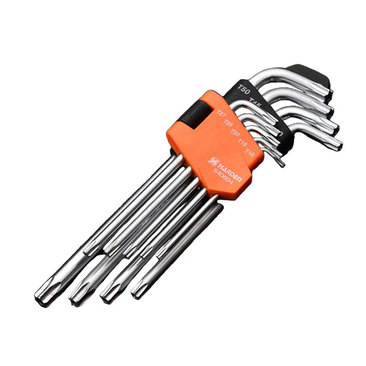 Jogo de Chaves Allen Torx Longas de 9 Peças