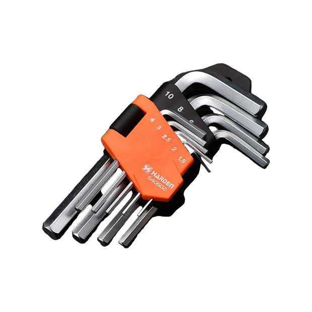 Jogo de Chaves Allen HARDEN 9 Peças – Médio, Longo e Extra Longo em Aço S2