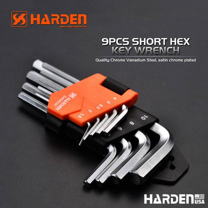 Jogo de Chaves Allen HARDEN 9 Peças – Médio, Longo e Extra Longo em Aço S2