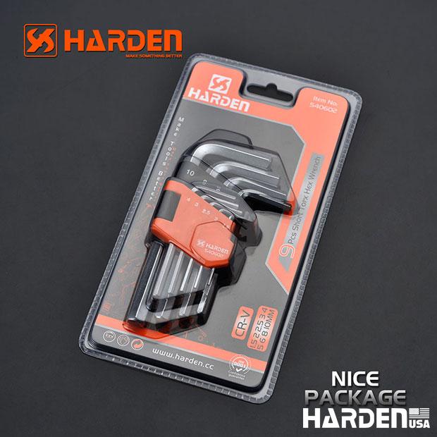 Jogo de Chaves Allen HARDEN 9 Peças – Médio, Longo e Extra Longo em Aço S2