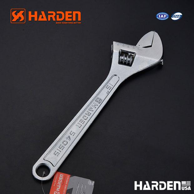 Chave Ajustável HARDEN Profissional em Aço Carbono Forjado com Acabamento Cromado – Modelos 18” (460 mm) e 24” (610 mm)