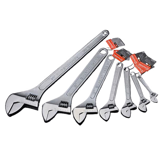 Chave Ajustável HARDEN Profissional em Aço Carbono Forjado com Acabamento Cromado – Modelos 18” (460 mm) e 24” (610 mm)