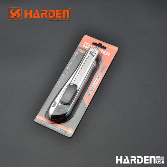 Estilete Profissional HARDEN 18 mm (3/4”) em Metal com 6 Lâminas