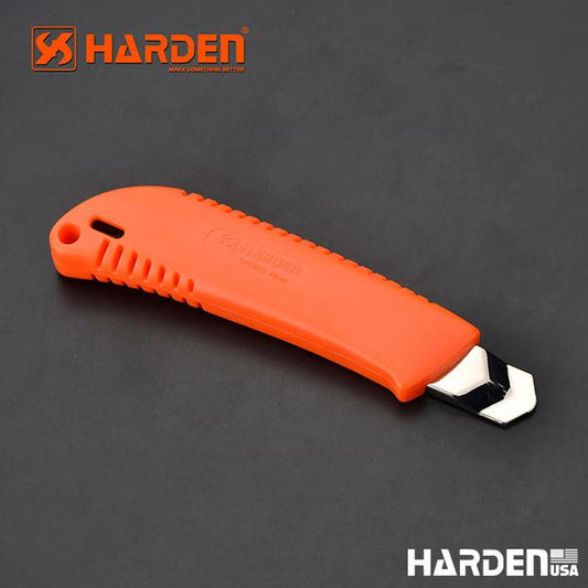 Estilete de Lâmina Segmentada 18 mm HARDEN – Corpo Reforçado em Metal e Plástico de Alta Resistência