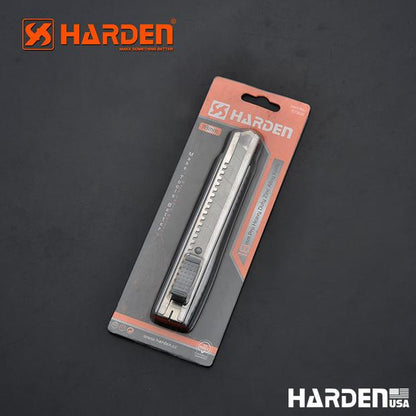 Estilete Profissional HARDEN 18 mm (3/4”) em Liga de Zinco Reforçada